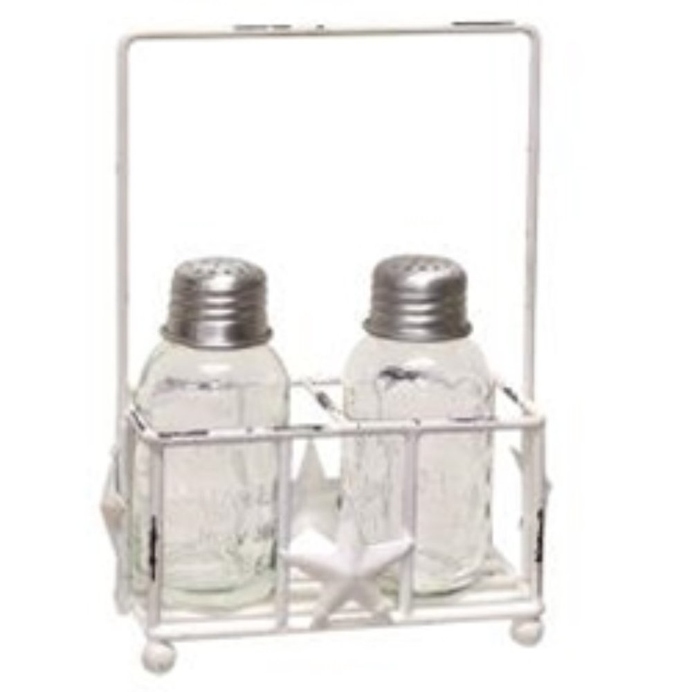 NWT Star Salt & Pepper Caddy W/Shakers - Picture 2 of 2